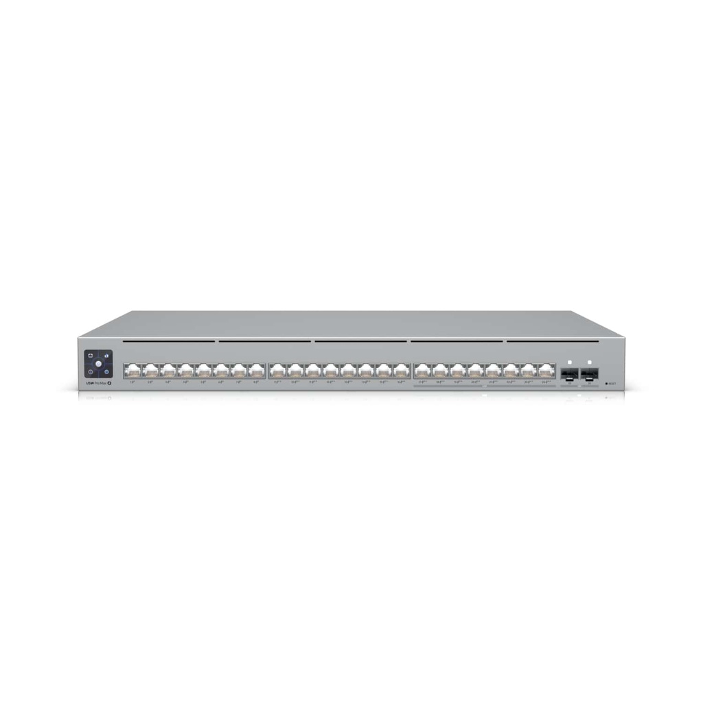 [810084692714] 810084692714 Ubiquiti UniFi Network, 24-Port, POE 400W, (8) 2.5GbEPoE++, (16) GbE Ports - (8) PoE+,  (8) PoE++, (2)10G SFP+, Layer3, Rack Mount, 2Yr Warr