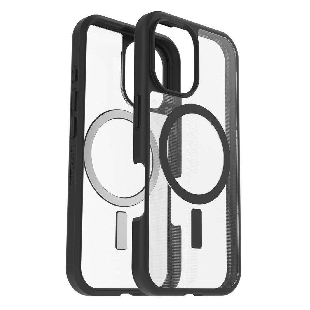 [840304770670] 840304770670 OtterBox React MagSafe Apple iPhone 16 (6.1") Case Clear/Black - (77-96243),DROP+ Military Standard,Hard case with Soft Grip Edges, 7 Years Warranty