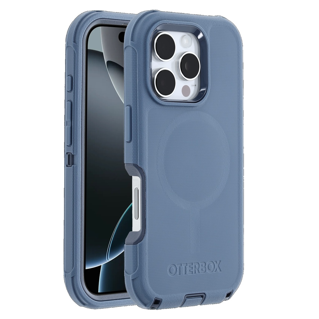 [840304768219] 840304768219 OtterBox Defender MagSafe Apple iPhone 16 Pro Max (6.9") Case Baby Blue Jeans-(77-95985)DROP+ 7X Military Standard,Tri-Layer,7 Years Warranty