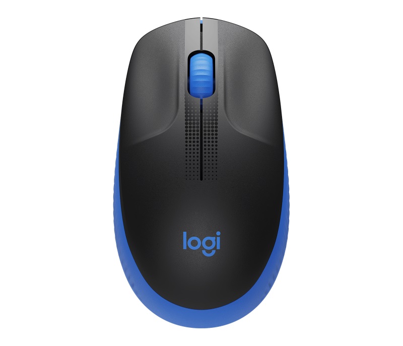 [97855159991] Logitech M190 Full-Size Wireless Mouse - BLUE from up to 10 meters away 1000 dpi,  ONE AA- 18 months of worry-free usage