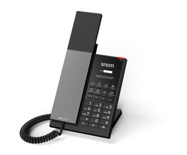 [IPS-HD350W] IPS-HD350W SNOM HD350W Hospitality Telephone, Antibacterial housing, Large LED call indicator, Power over Ethernet (PoE), WLAN