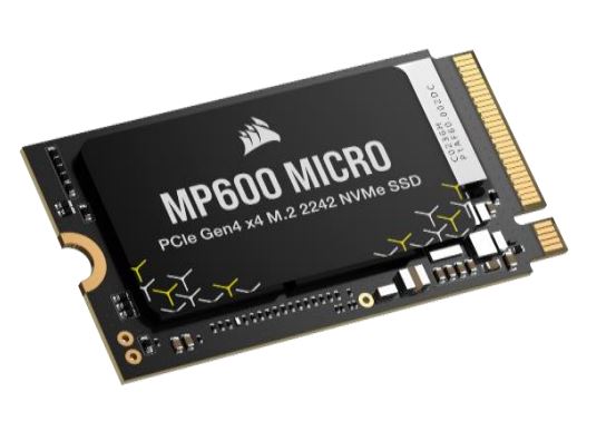 [840006680499] 840006680499 Corsair Force MP600 MICRO 1TB M.2 2242 NVMe SSD 5100/4300MB/s 600K/890K 600TBW 1.5M MTTF AES 256-bit for Lenovo Legion Go Valve Steam Deck Rog Ally