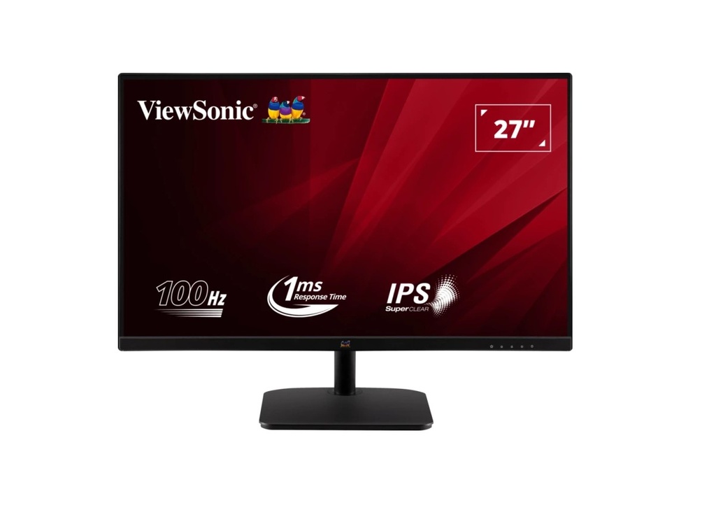 [766907007770] Retail BID - ViewSonic 27” Office Business, Super Clear IPS, 1ms 100hz, Ultra Slim Bezel, FHD, VGA, HDMI. VESA 100. 3Yrs AR. Monitor