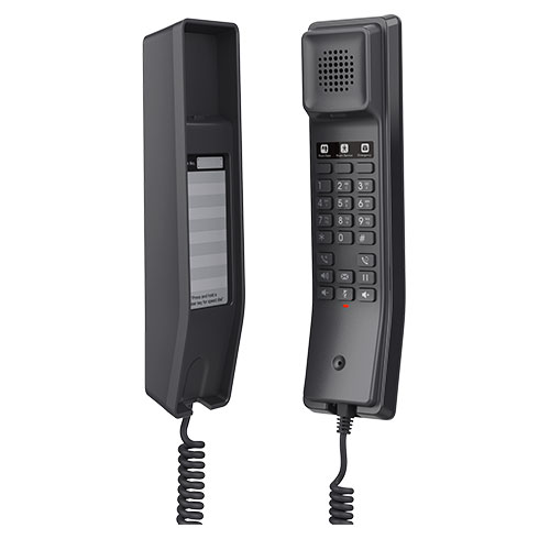[6947273704195] 6947273704195 Grandstream GHP611W Hotel Phone, 2 Line IP Phone, 2 SIP Accounts, HD Audio, Built In Wi-Fi, Black Colour, 1Yr Wty
