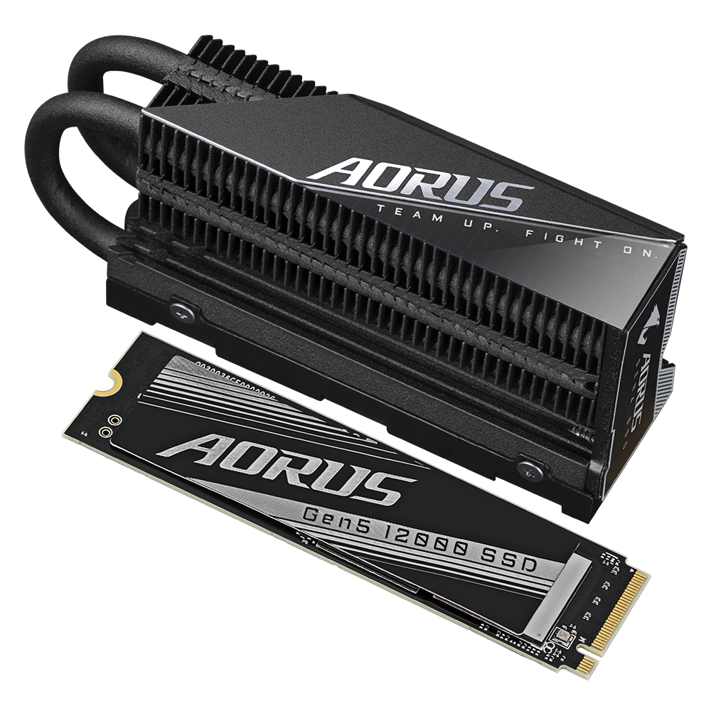 [4719331855956] 4719331855956 Gigabyte AORUS Gen5 12000 SSD 2TB,  PCIe 5.0 x4, NVMe 2.0, Sequential Read Speed : up to 12,400 MB/s, Sequential Write speed up to 11,800 MB/s