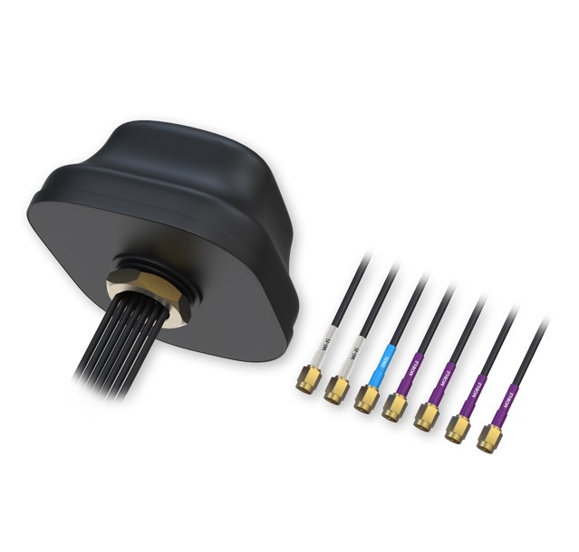 [NHT-PR1KC640] NHT-PR1KC640 Teltonika 5G COMBO MIMO MOBILE/GNSS/WIFI ROOF SMA ANTENNA