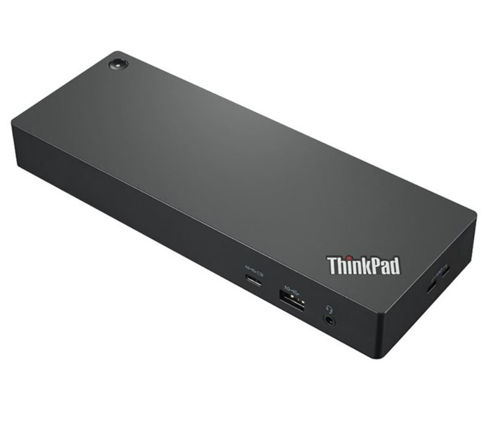 [195348677257] LENOVO ThinkPad Thunderbolt 4 Workstation Docking 230W Power Delivery Supports 1x 8K30 / 4x 4K60 Displays HDMI 2xDP 4xUSB-A USB-C GbE 3.5mm Combo 300W