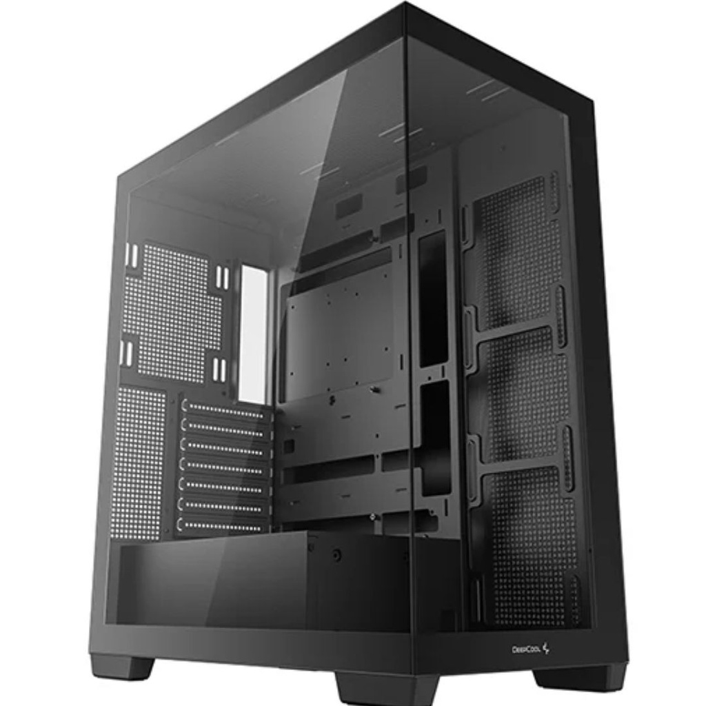 [6933412774112] 6933412774112 DeepCool CG580 Panoramic ATX Mid-Tower Case, Up to 2x 360mm Radiators, 9x120mm Fans. Front 2x USB3.0, Audio I/O Panel