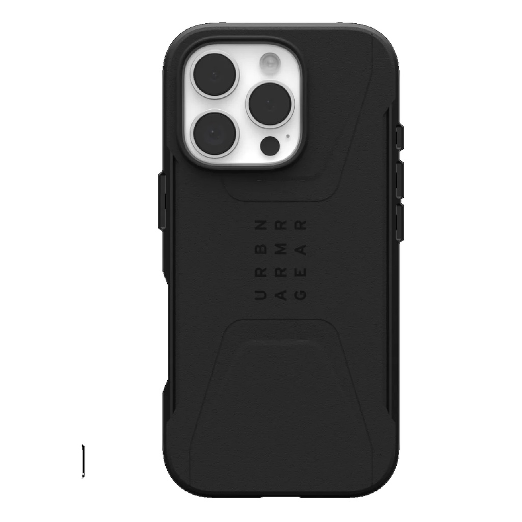 [840283914140] UAG Civilian MagSafe Apple iPhone 16 Pro Max (6.9") Rugged Case - Black (114445114040),20ft. Drop Protection (6M),Tactical Grip, 10 Years Warranty