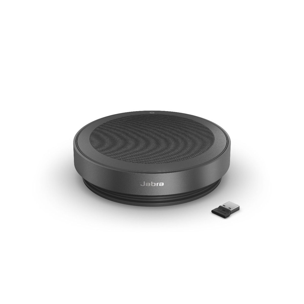 [SPJ-SPK2-75-A-UC-LD] SPJ-SPK2-75-A-UC-LD Jabra Speak2 75 w. Link 380a UC USB-A Link Dongle -USB-A and USB-C Integrated Cable USB  Bluetooth, Speakerphone, 32 Hours of Wireless Use
