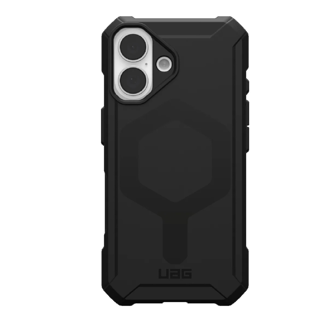 [840283914218] UAG Essential Armor MagSafe Apple iPhone 16 Plus (6.7") Rugged Case - Black (114447114040), 15ft. Drop Protection (4.6M), 10 Years Warranty