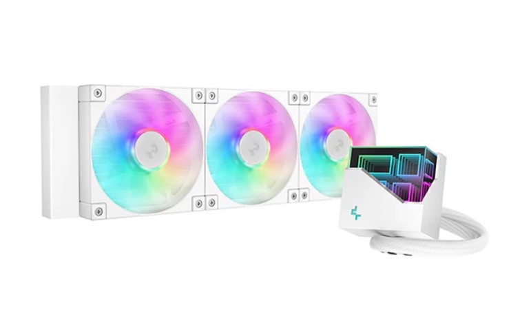 [6933412728924] 6933412728924 DeepCool LT360 A-RGB White High-performance Liquid CPU Cooler, 5th Gen Pump 360mm Radiator