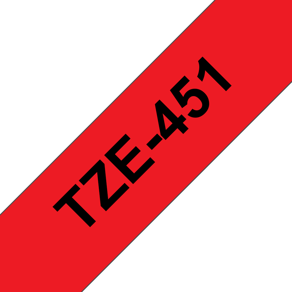 [4977766681940] 4977766681940 Brother 24mm Black on Red TZE Tape