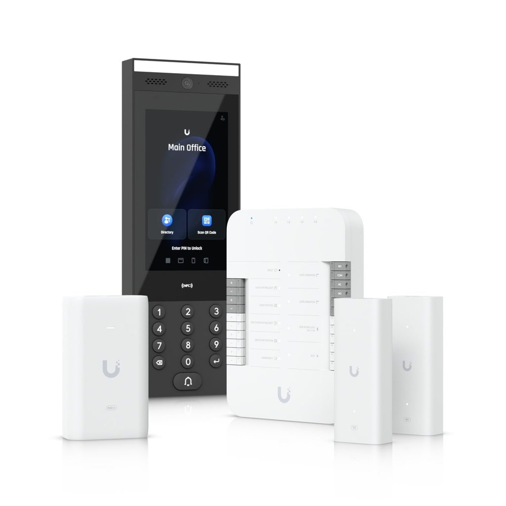 [810084692578] 810084692578 Ubiquiti Gate Access Starter Kit, Control Vehicle Gate by Connect Intercom  Authorize Gate access License Plate Unlock, PoE++, 50V DC, 1A,2Yr Warr