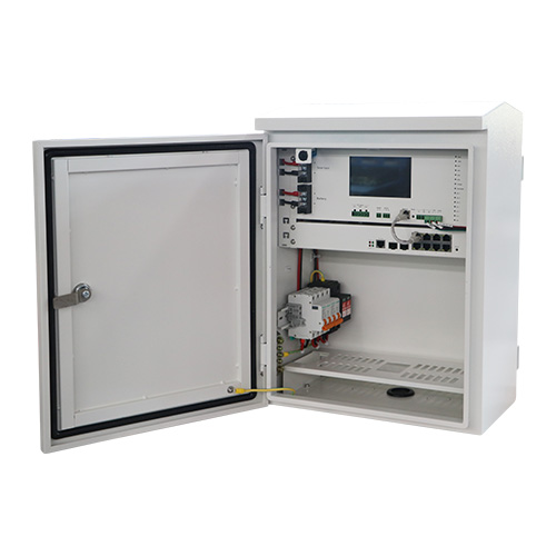 [QU3082SPG-T] QU3082SPG-T LDR Outdoor Smart Solar Box,IP55,Touch Screen,Waterproof Cabniet,Solar Power Input( <100VD), 2 PoE Port Up to 90W,6 PoE Port Up to 30W, L2 Mange,White