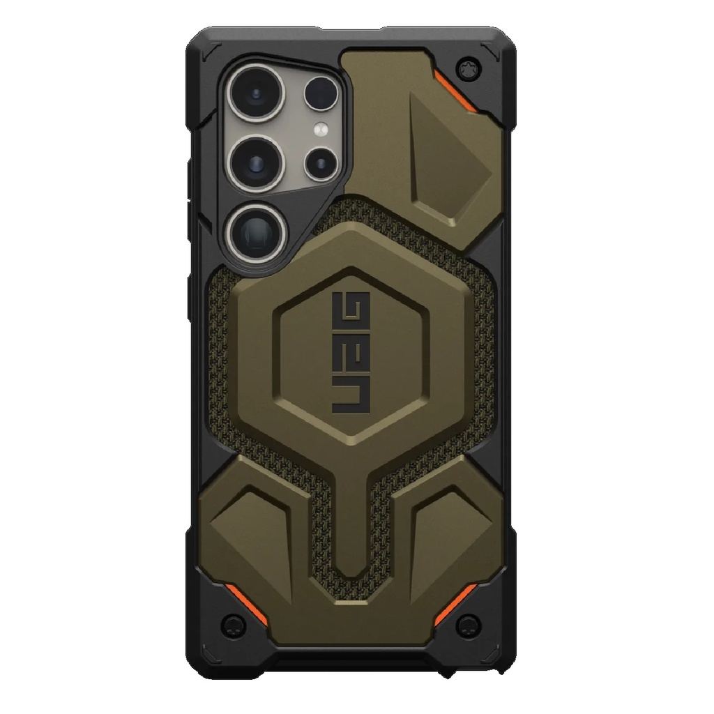 [840283912290] UAG Monarch Kevlar Samsung Galaxy S24 Ultra 5G (6.8") Rugged Case - Elemental Green (21441511397B),20ft. Drop Protection (6M), 10 Years Warranty