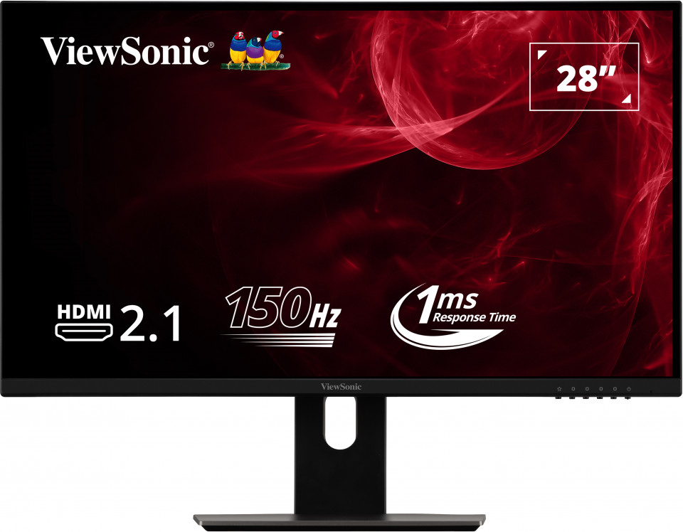 [766907013283] 766907013283 ViewSonic 28" 4K IPS 150hz, 1ms, USB-C + Hub, HDR10, SRGB 122%,  AMD Freesync Premium,  HDMI 2.1, PS5 Pro, Slim, Xbox X, Gamer's Choice Monitor