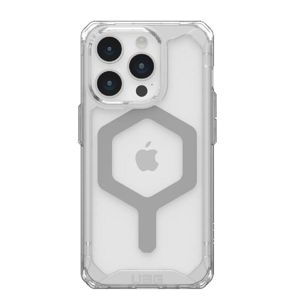 [840283909573] UAG Plyo MagSafe Apple iPhone 15 Pro (6.1") Rugged Case - Ice/Silver (114286114333), 16ft. Drop Protection (4.8M), 10 Years Warranty