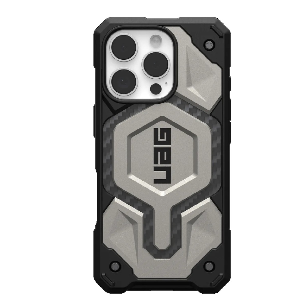[840283914515] 840283914515 UAG Monarch Pro Apple iPhone 16 Pro Max (6.9") Rugged Case - Titanium (114457113636), 25ft. Drop Protection(7.6M), 10 Years Warranty