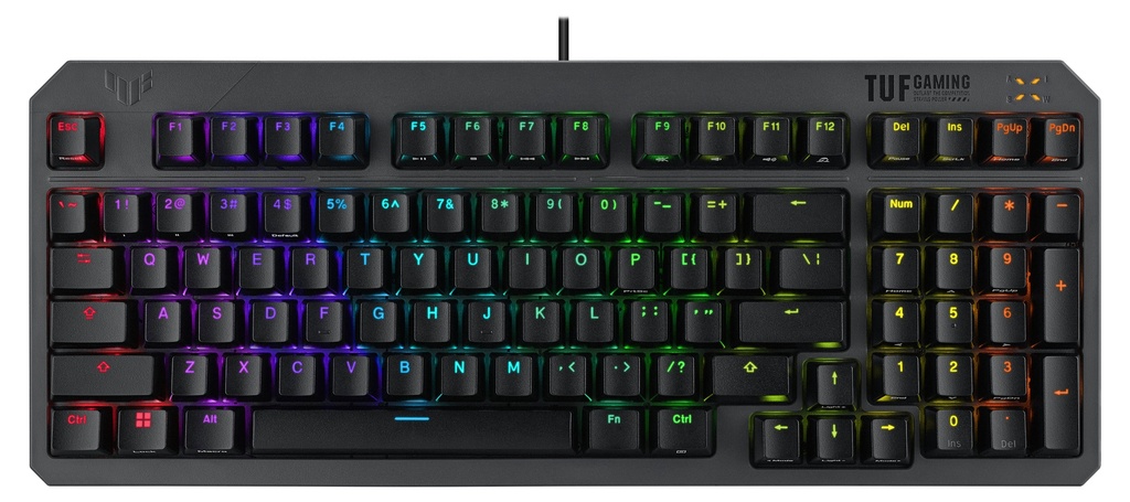 [4711387335963] 4711387335963 ASUS TUF Gaming K3 Gen II Optical-Mechanical RGB Keyboard, IP57 Waterproof  Dust Resistance, Compact 97-key Layout, Silicone Gasket Mount