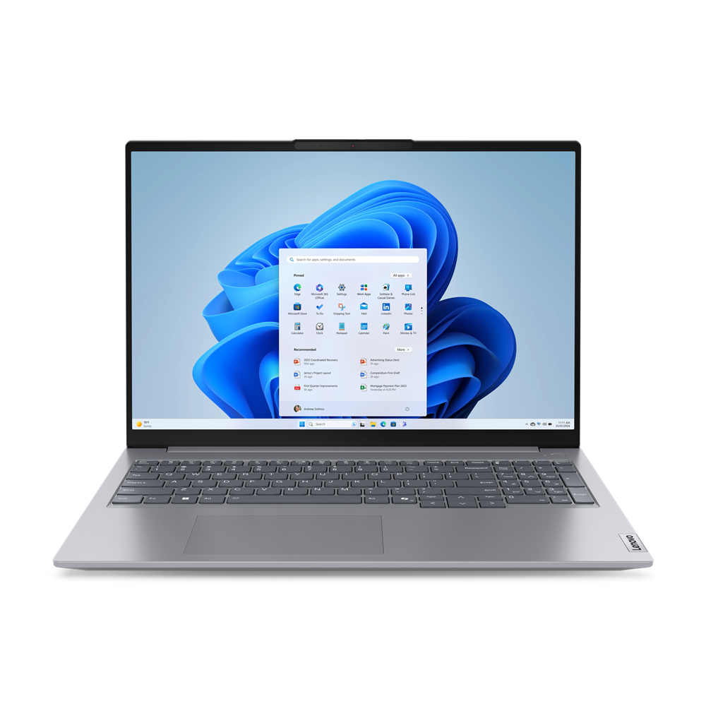[197531505705] 197531505705 LENOVO ThinkBook 16 G7 16" WUXGA Intel U7-155U 16GB DDR5 512GB SSD WIN 11 PRO AI PC NPU Intel Graphics Thunderbolt Fingerprint 1YR OS 1.7kg ~i7 15.6"