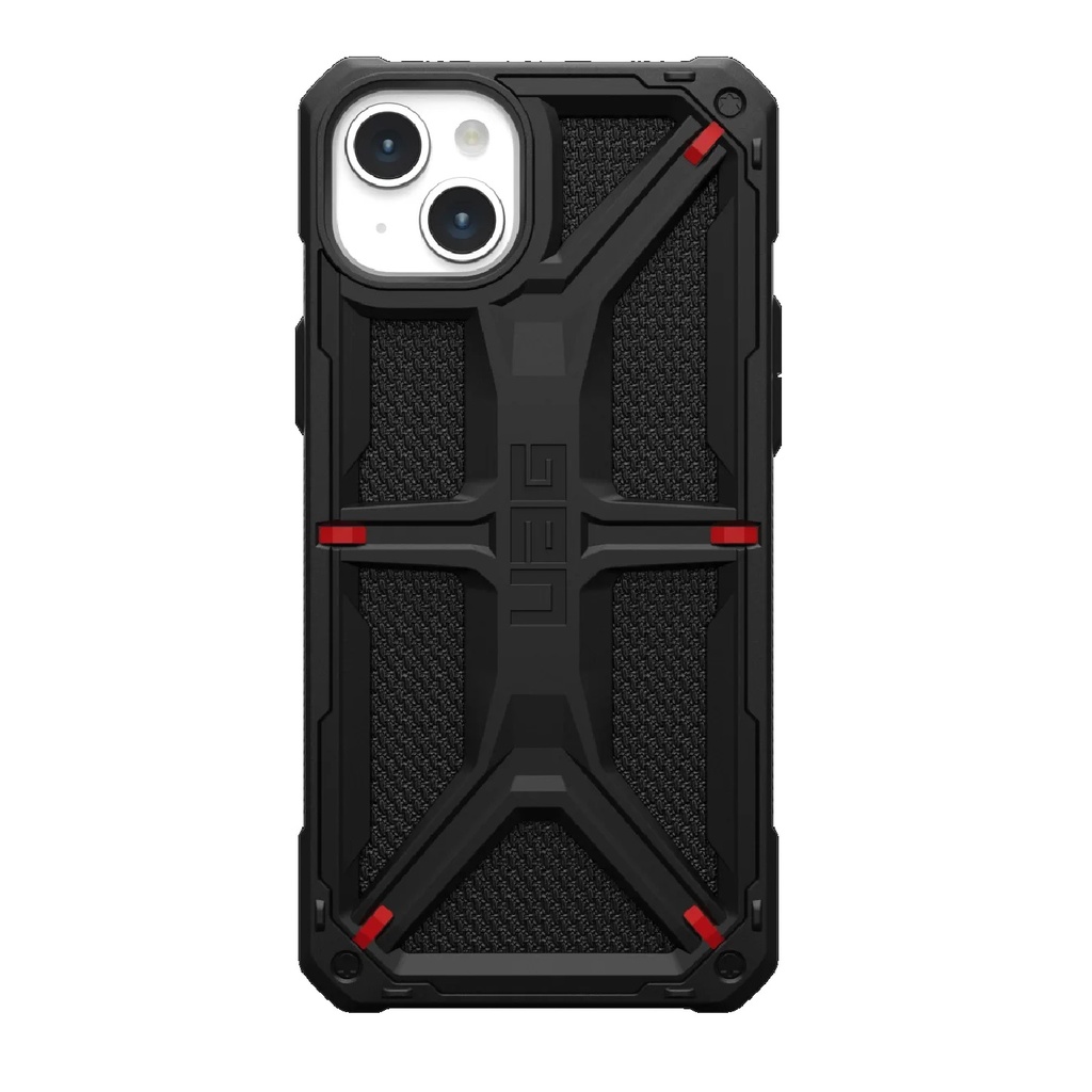 [840283910135] 840283910135 UAG Monarch Kevlar Apple iPhone 15 Plus (6.7") Rugged Case - Kevlar Black (114309113940), 20ft. Drop Protection (6M), 10 Years Warranty