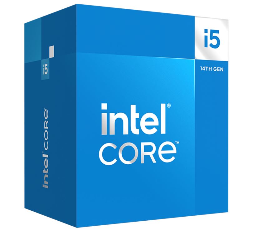 [5032037279178] Intel i5 14500 CPU 3.7GHz (5.0GHz Turbo) 14th Gen LGA1700 14-Cores 20-Threads 29.5MB 65W UHD Graphics 770 Retail Raptor Lake with Fan