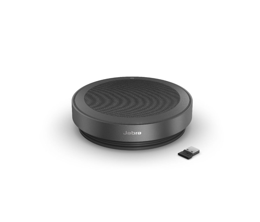 [SPJ-SPK2-75-A-MS-LD] SPJ-SPK2-75-A-MS-LD Jabra Speak2 75 w. Link 380a MS USB-A Link-USB-A and USB-C Integrated Cable USB  Bluetooth Speakerphone, 32 Hours of Wireless Use