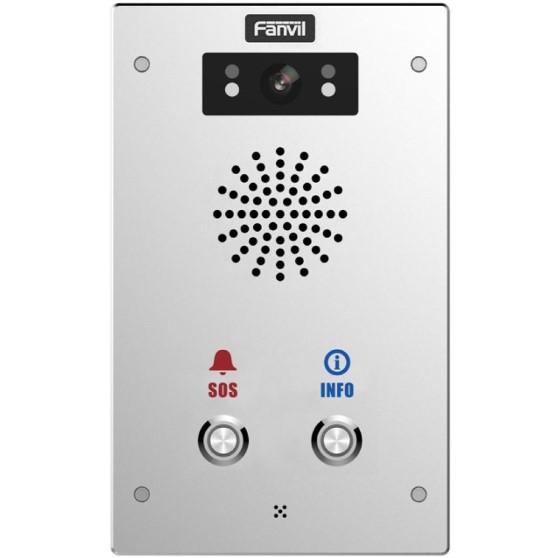 [IPF-I16SV02P] IPF-I16SV02P Fanvil I16SV02P Outdoor Video SIP Intercom Water  dust proof SIP Intercom IP65 (2 button), Built-in HD camera, HD voice, built-in 3W speaker TF card