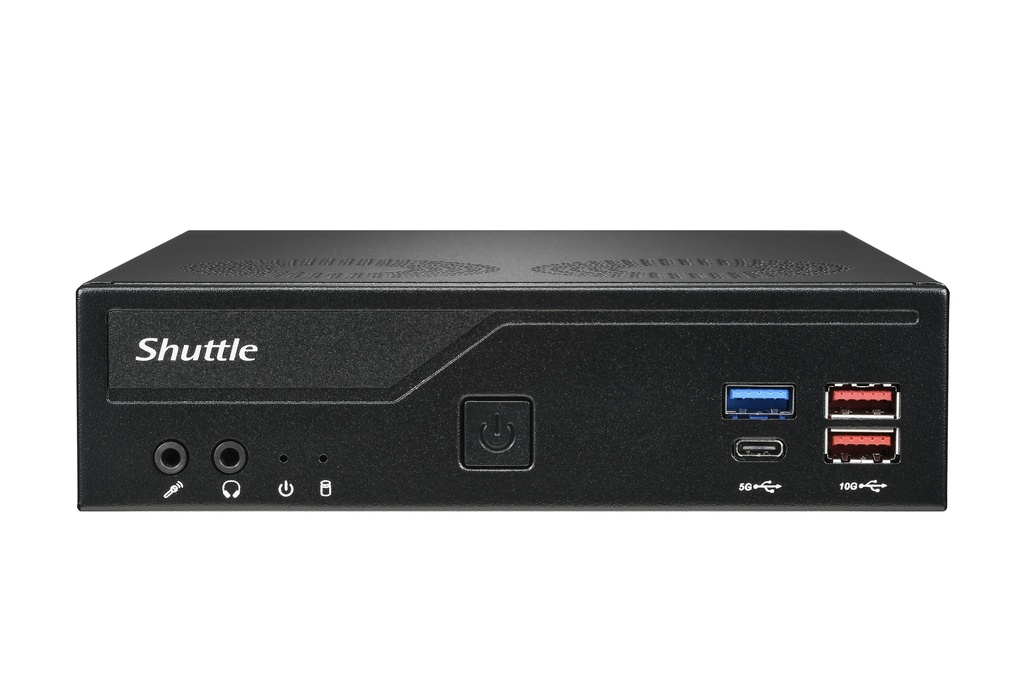 [887993006918] 887993006918 Shuttle DH770 Slim Mini PC, Intel ® 14th/13th/12th Gen LGA1700 socket, 1L, H770, 2x DDR5, 2x 2.5G LAN, 2x COM, 4x USB 3.2 Gen 1, 4x USB 3.2 Gen 2, 2x