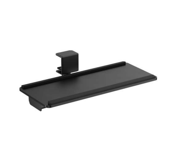 [6956745181563] 6956745181563 Brateck KBT11-01 CLAMP-ON SIT-STAND KEYBOARD TRAY WITH WRIST REST  STORAGE DRAWER (BLACK) (LS)