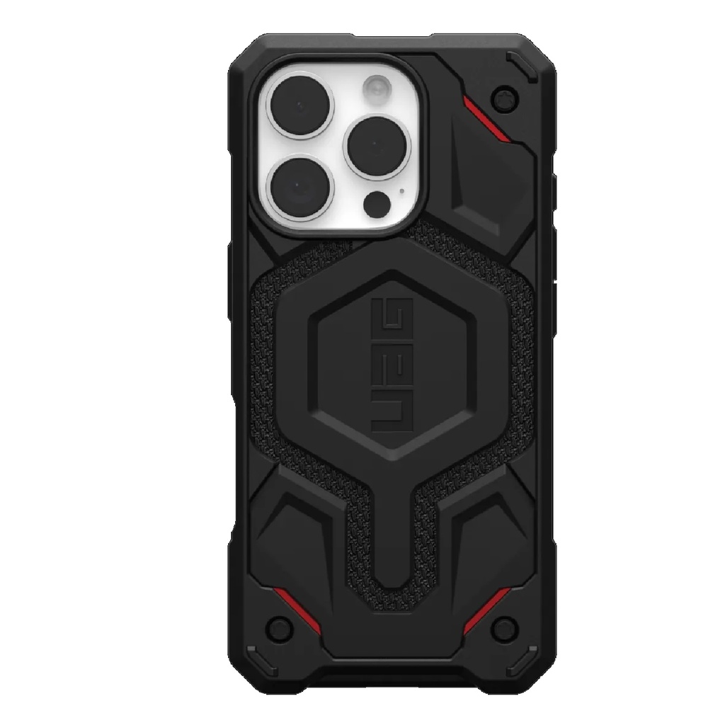 [840283914478] UAG Monarch Pro Kevlar Apple iPhone 16 Pro (6.3") Rugged Case - Kevlar Black (114456113940), 25ft. Drop Protection (7.6M), 10 Years Warranty