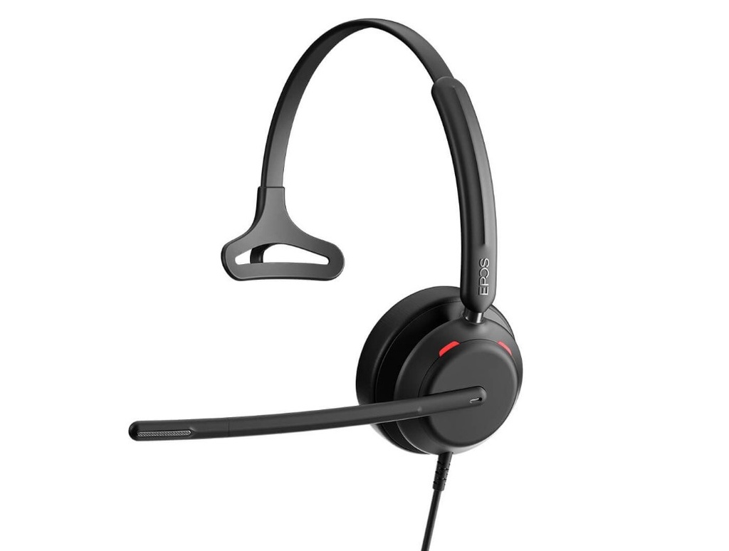 [5714708010173] 5714708010173 EPOS Impact 730T Wired Mono Office Headset with Noise Cancelling Microphone, USB Connectivity, Lightweight Design, and Inline Controller