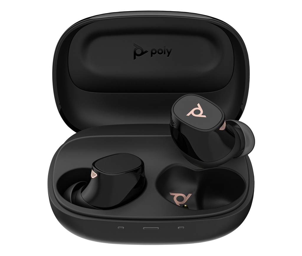 [198122945207] 198122945207 Plantronics/Poly Bluetooth Headset Voyager Free 20 Black, True wireless Bluetooth® earbuds, Adaptive Active Noise Canceling (ANC)