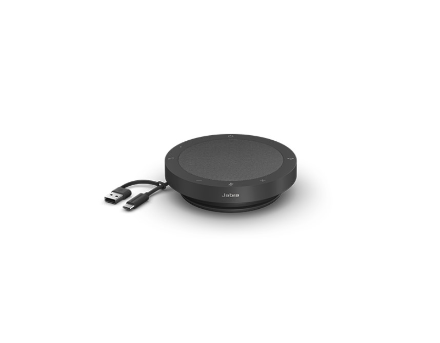 [SPJ-SPK2-40-MS] SPJ-SPK2-40-MS Jabra, Speak2 40, MS,Speakerphone, Connect via wired USB - USB-A and USB-C, Dust and Water Resistant, Work for both MAC and PC, Plug-and-play