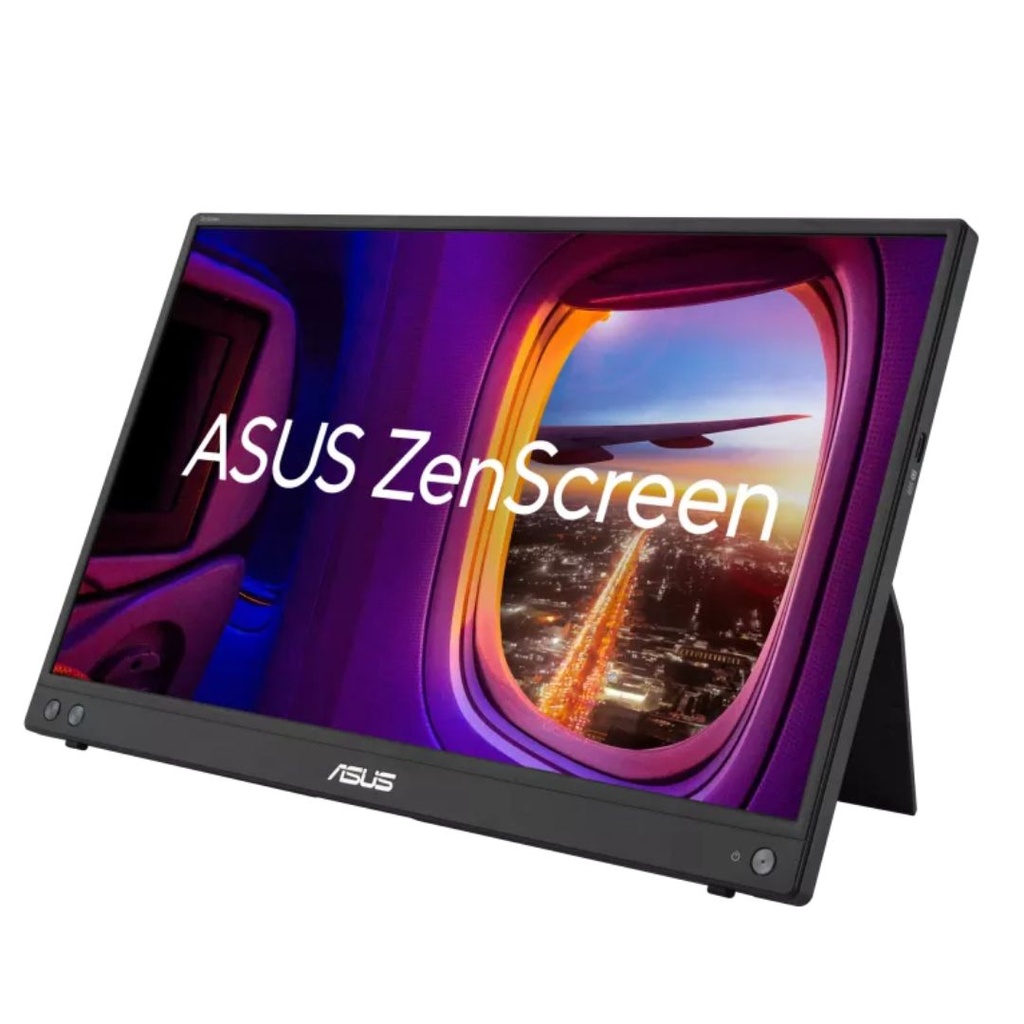 [4711387195468] 4711387195468 ASUS MB16AHV 15.6” ZenScreen, FHD, IPS, USB-C x 2, Mini HDMI, 15W power delivery, Kickstand, Tripod Hole, ASUS Antibacterial Tech., Protective Case