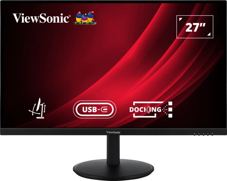 [VG2709U-2K] VG2709U-2K ViewSonic 27" VG 2K SuperClear IPS, Docking, USB-C, Daisy Chain, DP In/Out, RJ45,100w PD, Height Adjustable 3y Advance Replacement, Business Monitor.