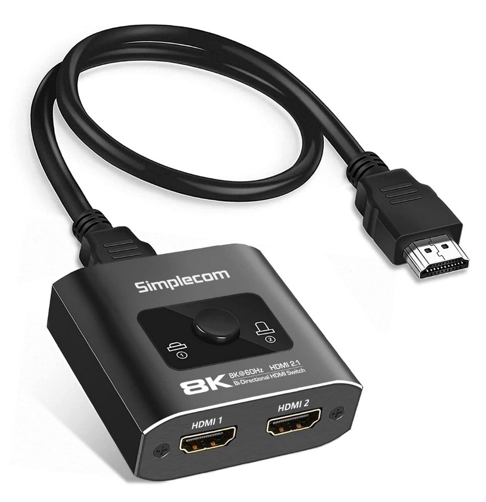 [9350414003595] 9350414003595 Simplecom CM302V2 Bi-Directional 2 Way HDMI 2.1 Switch Selector 8K
