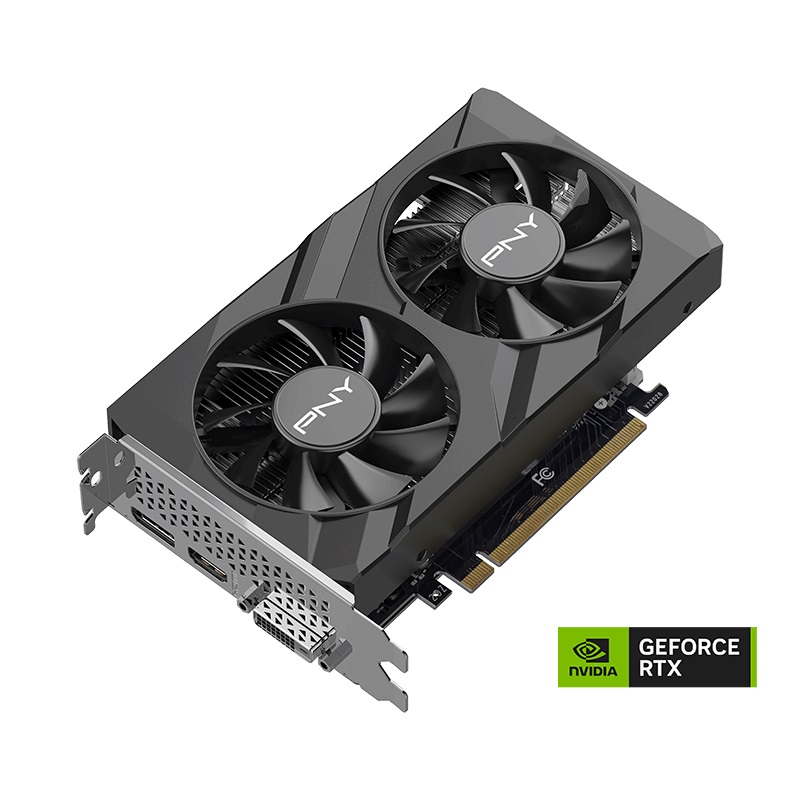 [751492786308] 751492786308 PNY GeForce RTX™ 3050 6GB GDDR6 VERTO™ Dual Fan 2nd Gen Ray Tracing Cores PCI-Express 4.0 x16 (x8 active)