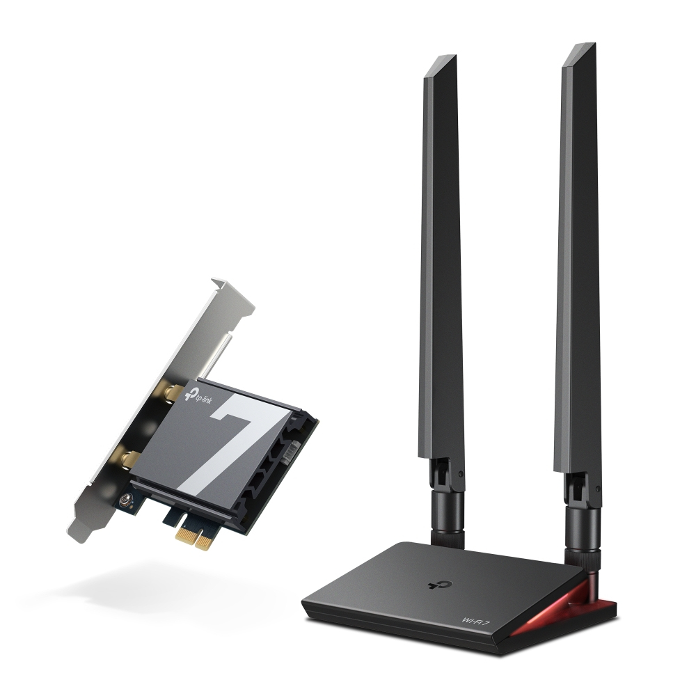 [4895252507836] 4895252507836 TP-Link Archer TBE550E BE9300 Wi-Fi 7 Bluetooth 5.4 PCIe Adapter, 6GHz@5760 Mbps, 5GHz@2880 Mbps, 2.4GHz@688 Mbps (wifi7) (NIC)