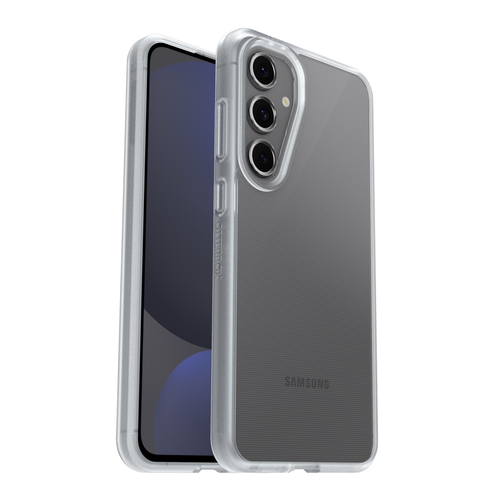 [840304780075] 840304780075 OtterBox React Samsung Galaxy S24 FE 5G (6.7") Case Clear - (77-97082), Antimicrobial, DROP+ Military Standard, Hard Case,Soft Grip, 7 Years Warranty