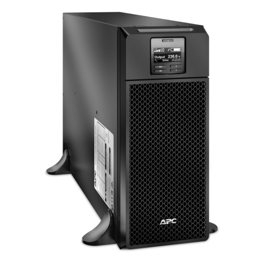 [UPA-SRT6KXLI] APC Smart-UPS On-Line, 6kVA/6kW, Tower, 230V, 6x C13+4x C19 IEC outlets, Network Card+SmartSlot, Extended runtime, W/O rail kit