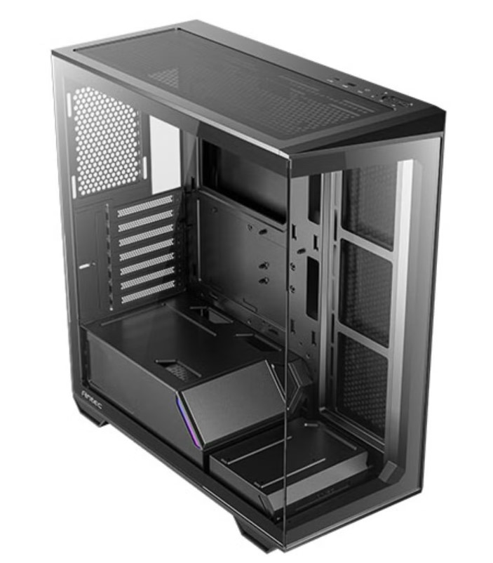 [761345100373] 761345100373 Antec C3 SI Seamless ATX, mATX, ITX, USB 3.0, Type-C 3.2, 4mm Tempered Glass -  no Fans. Black Case. Easy install  configurations
