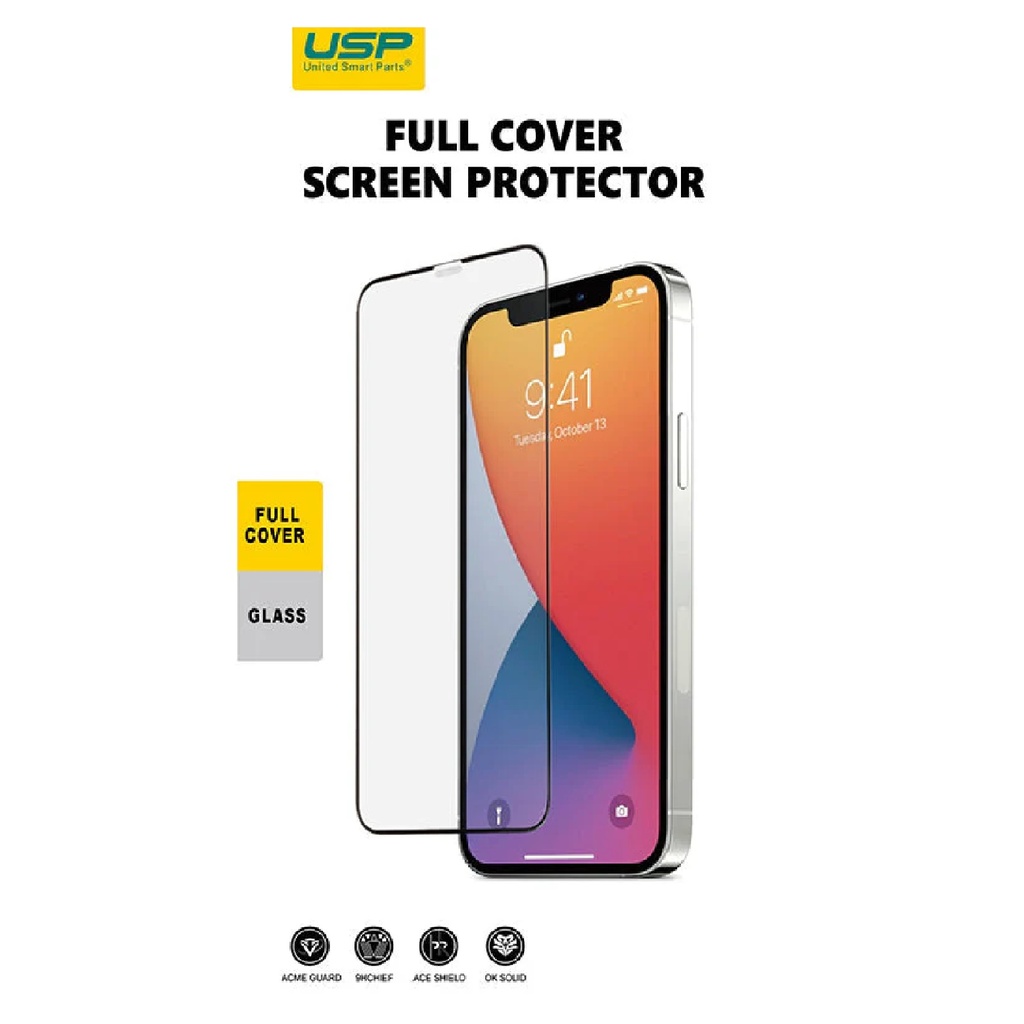 [6976552042277] 6976552042277 USP Apple iPhone 16 Pro Max (6.9") Tempered Glass Screen Protector : Full Coverage, 9H Hardness, Bubble-free, Anti-fingerprint