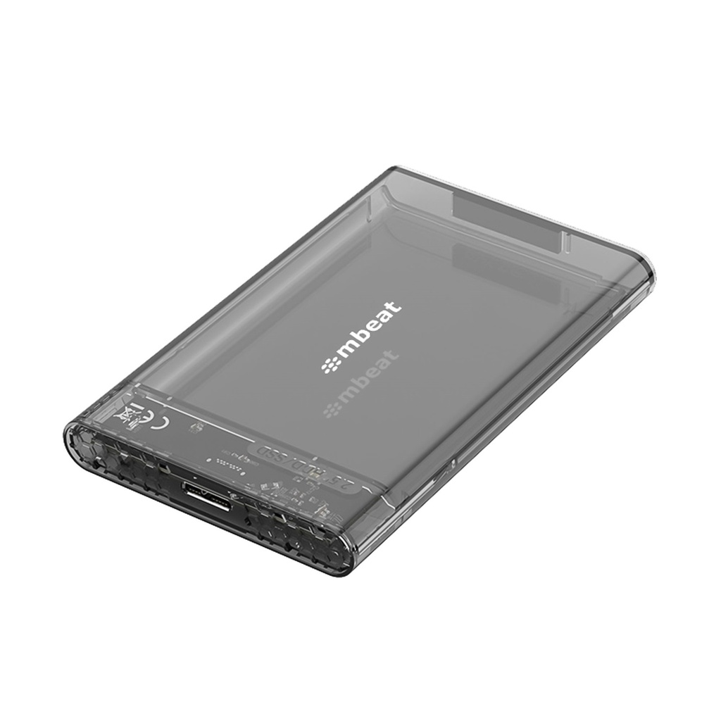 [9346396003852] mbeat A1 See-Through Tool Free USB 3.0 2.5" SATA HDD Enclosure - Black USB Port: USB 3.0 Data Speed: Maximum up to 5Gbps Product Weight: 53g