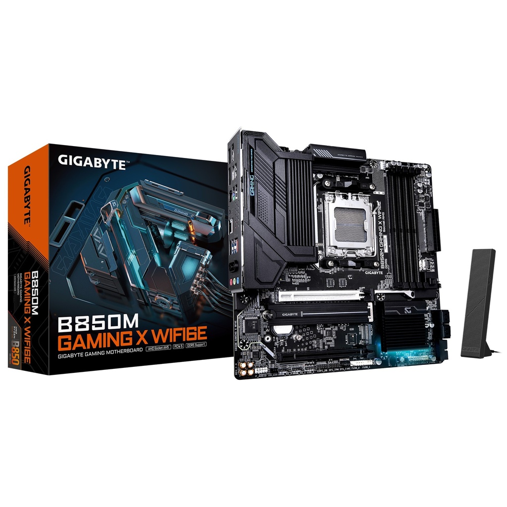 [4719331866433] 4719331866433 Gigabyte B850M GAMING X WF6E 1.0, AMD AM5, 4 x DDR5 up to 256 GB,  1 x HDMI, 2 x PCI Express x16, 2 x M.2, 4 x SATA, 5x USB 3.2