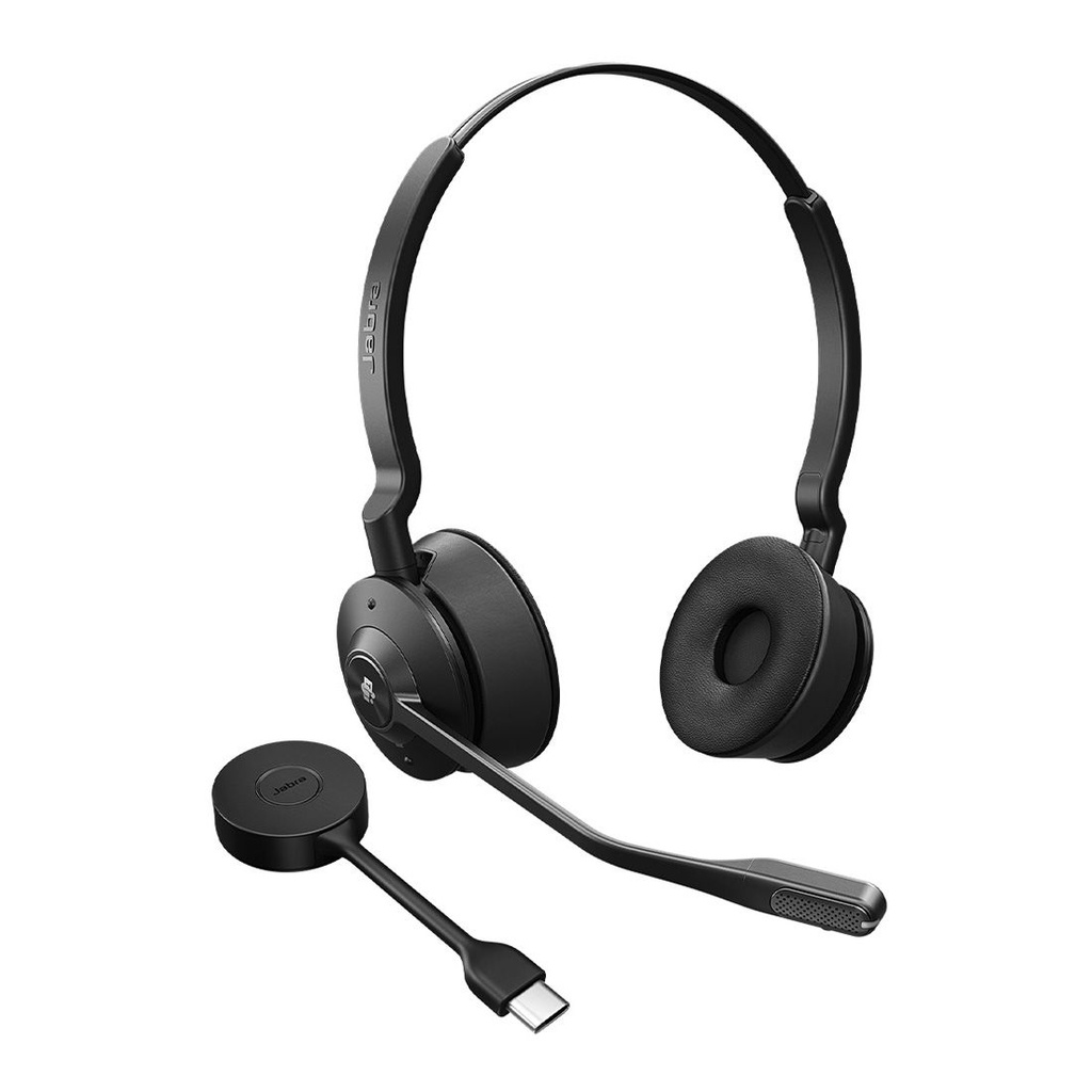 [SPJ-E55-SE-S-MS-C] SPJ-E55-SE-S-MS-C Jabra Engage 55 SE, Stereo, Link400c, Teams DECT Headset, 150m Wireless Range, Noise Cancelling, Flexible, Portable, Durable, Lightweight, Busylight