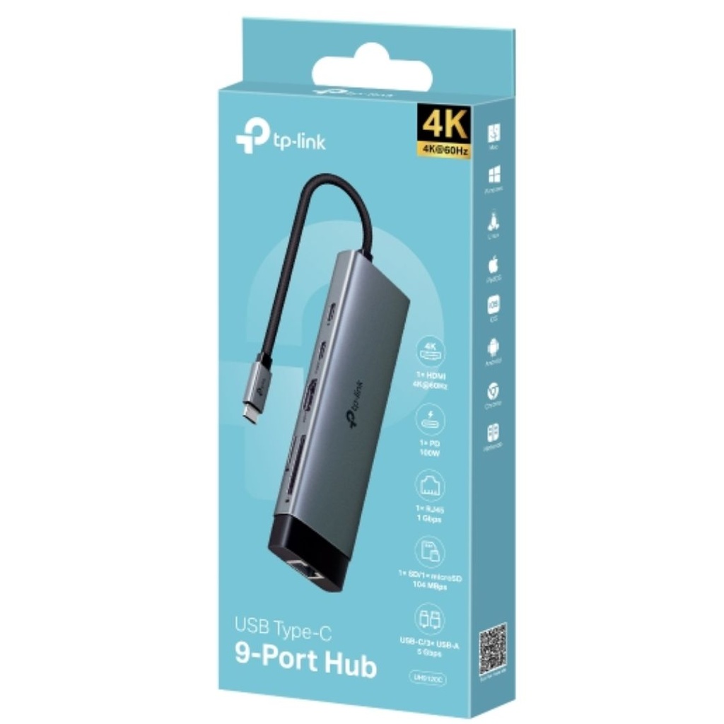 [8885020625318] 8885020625318 TP-Link UH9120C USB Type-C 9-Port Hub