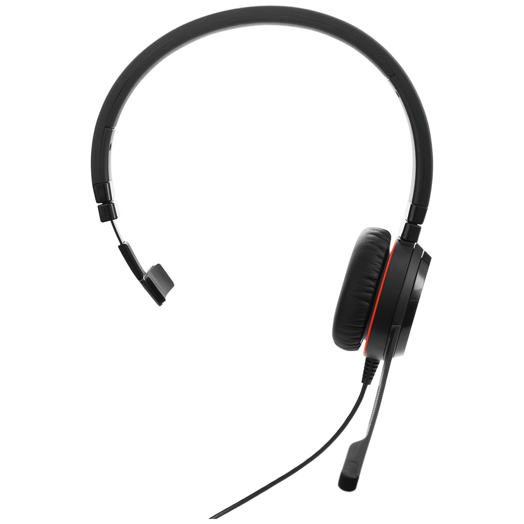 [5706991021141] 5706991021141 Jabra Evolve2 20SE MS Mono USB-A Headset, Plug-and-play, Noise-cancelling, Clearer Conversation, Manage Calls Easily, Leatherette Ear Cushions
