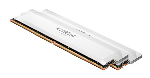 [649528945112] Crucial Pro 32GB (2x16GB) DDR5 UDIMM 6400MHz CL38 White Heat Spreader Support Intel XMP AMD Ryzen for Desktop PC Gaming Memory
